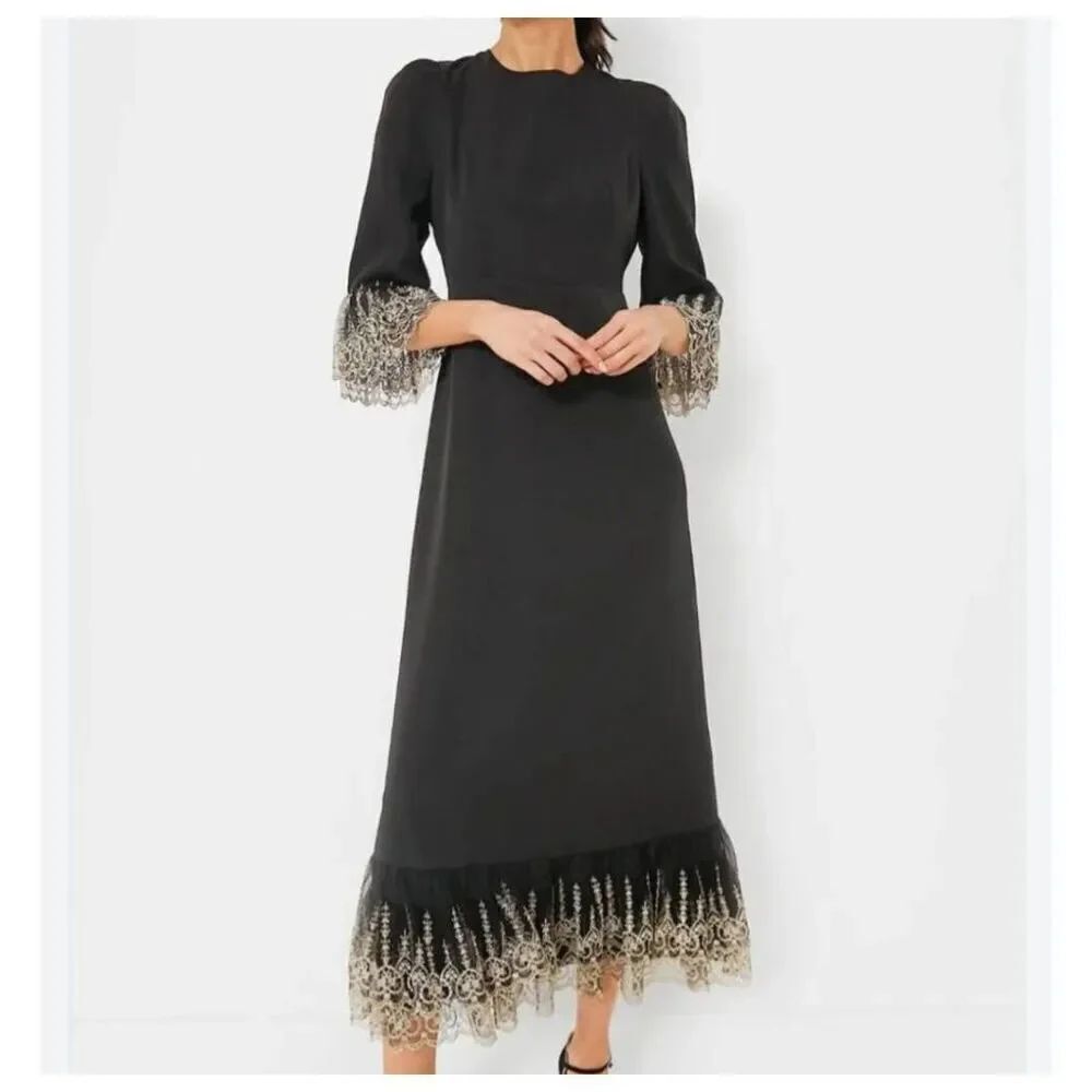 NWT Tuckernuck Pomander Place Black Lillith Dress sz XL
